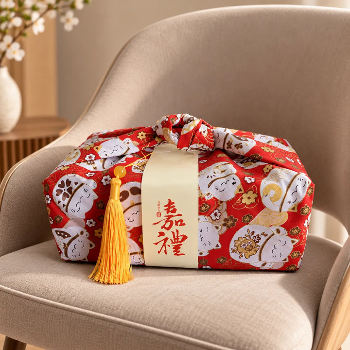 Furoshiki chat porte-bonheur Beau