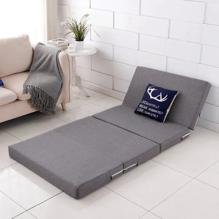 Futon Pliant Gris Foncé
