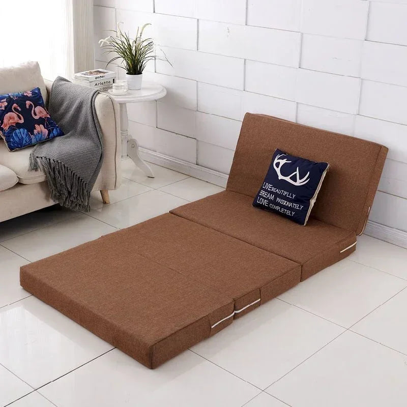 Futon Pliant Marron