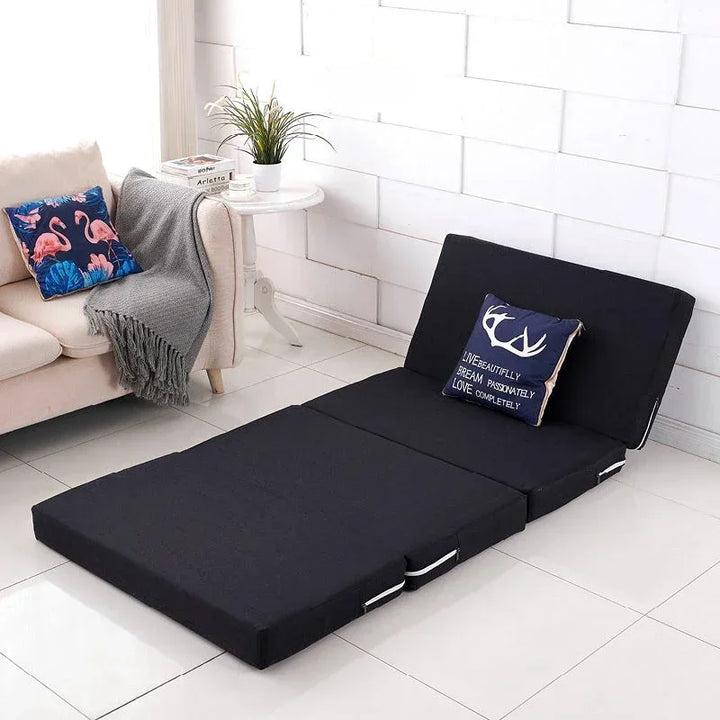 Futon Pliant Noir