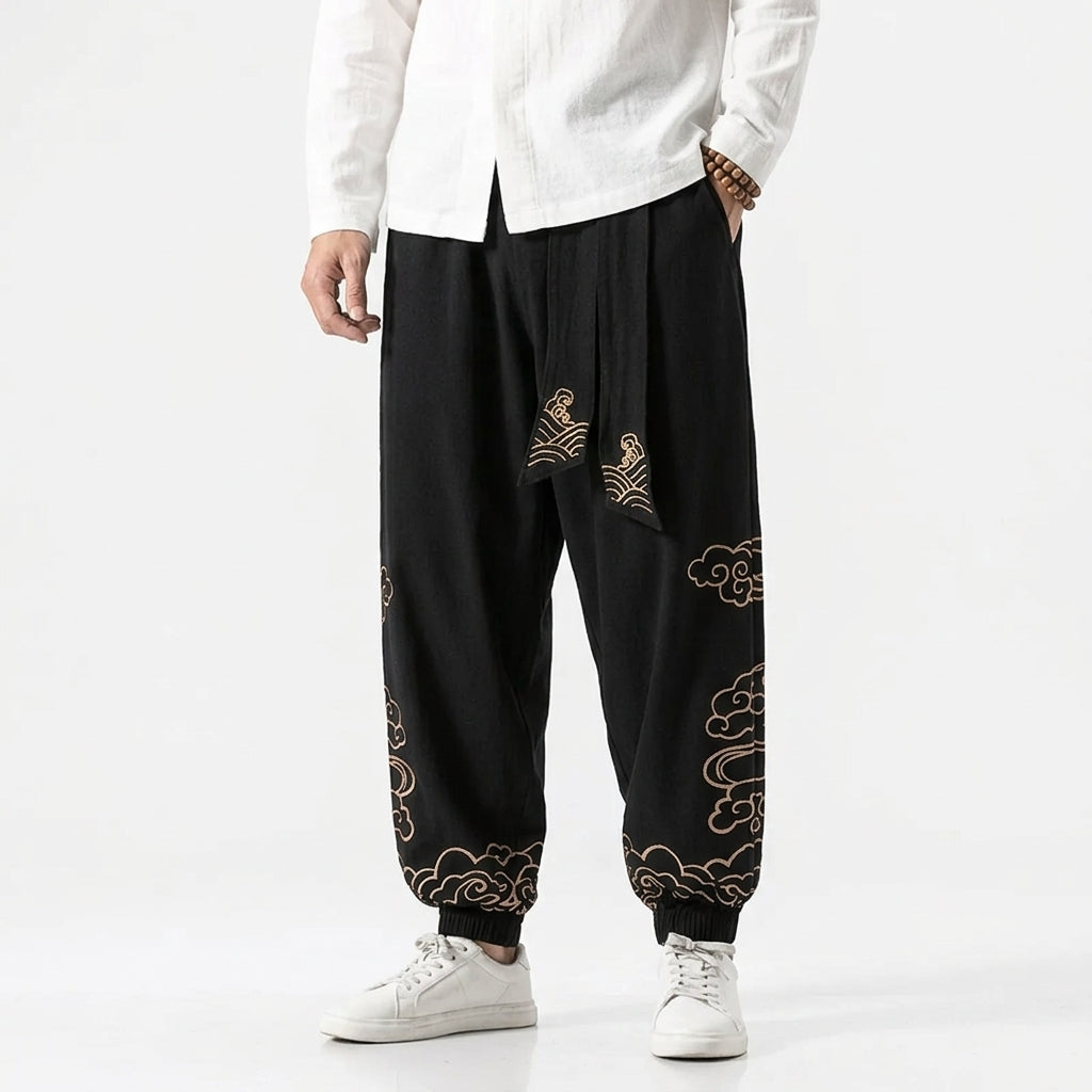 Pantalon Large Japonais Homme