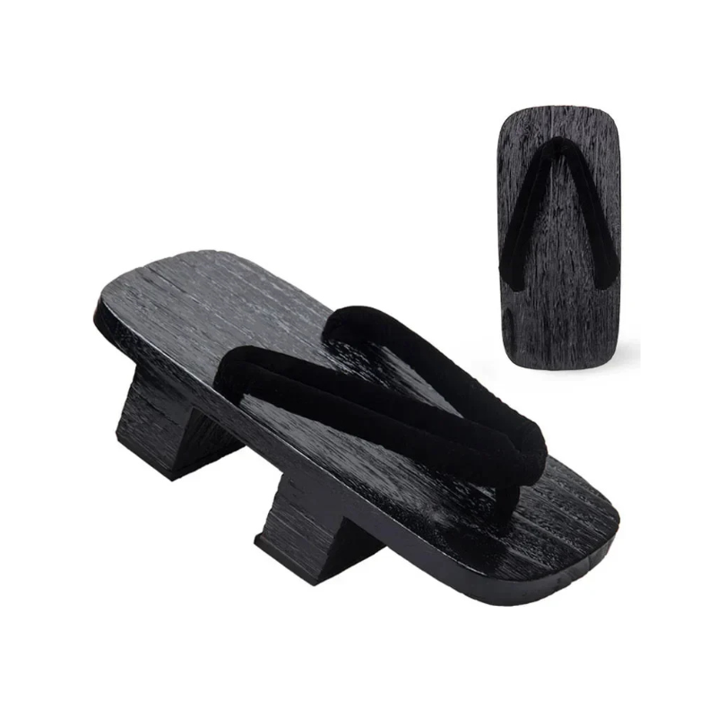 Geta Japonais Noir Noir