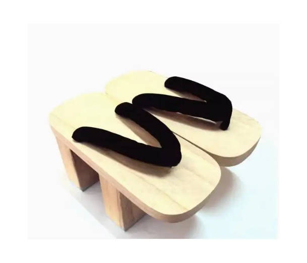 Geta Japonais à Talon Haut Unique