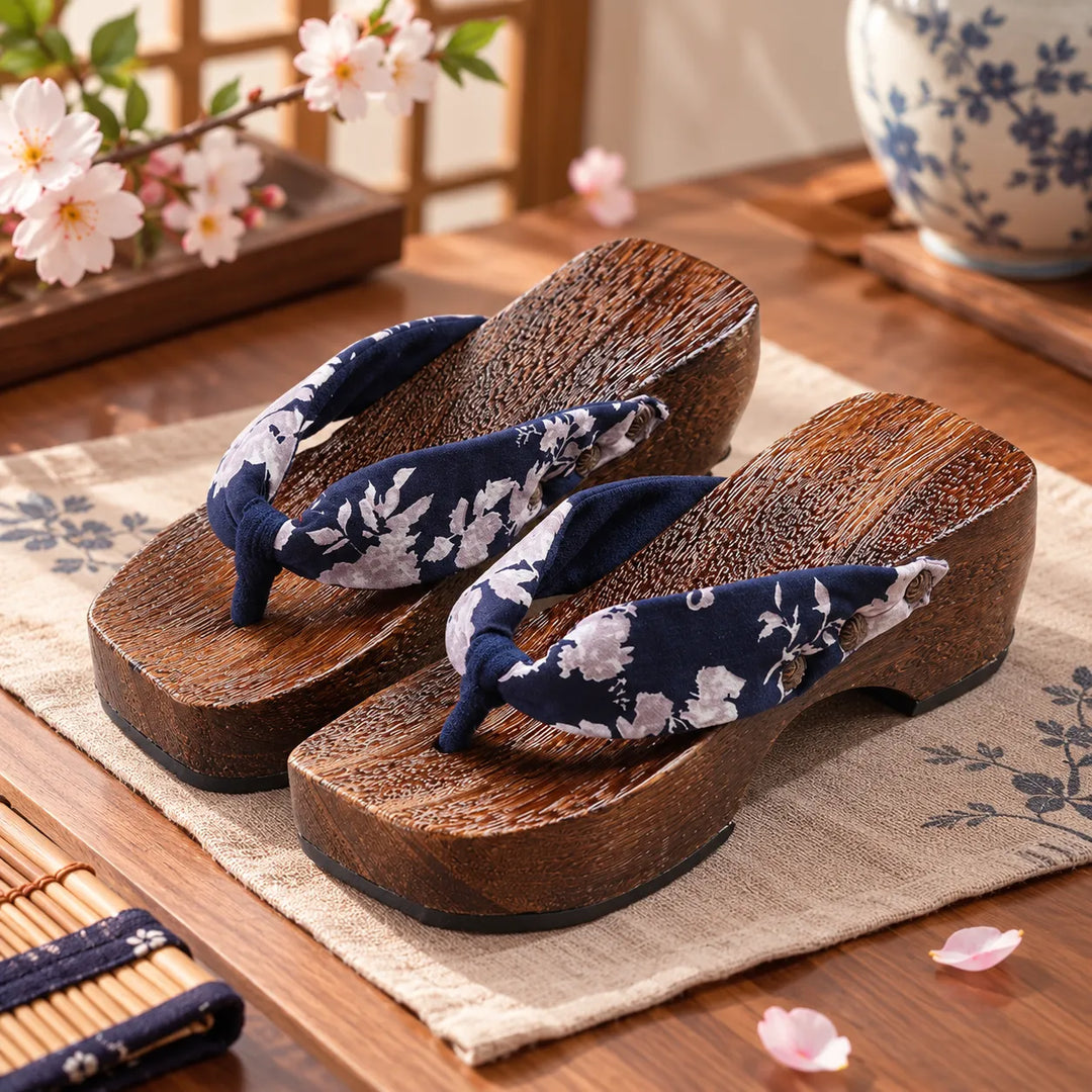 Geta Japonaise Femme à Talon Unique
