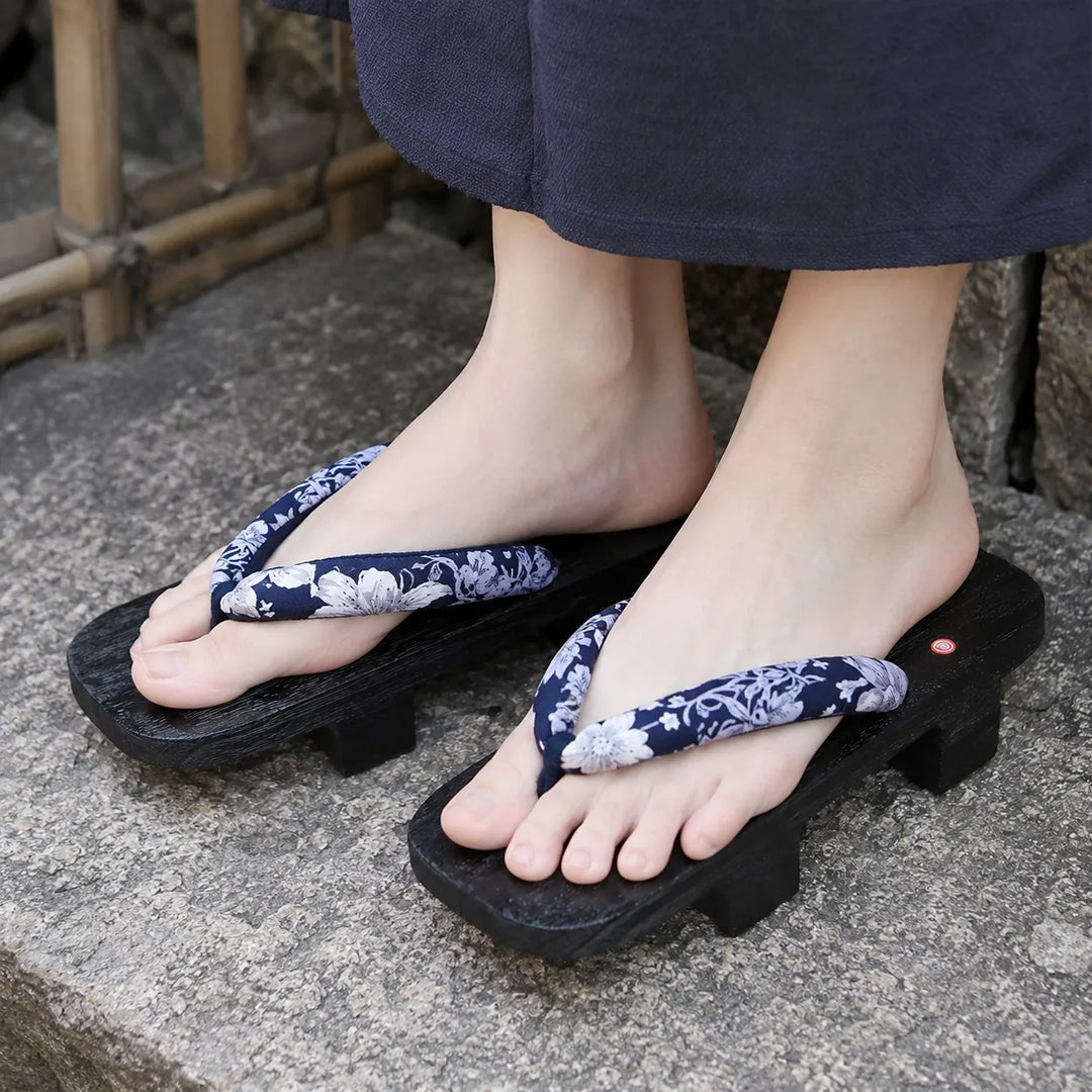 Geta Japonaise Noir et Bleu