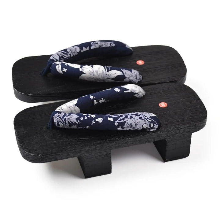 Geta Japonaise Noir et Bleu Unique
