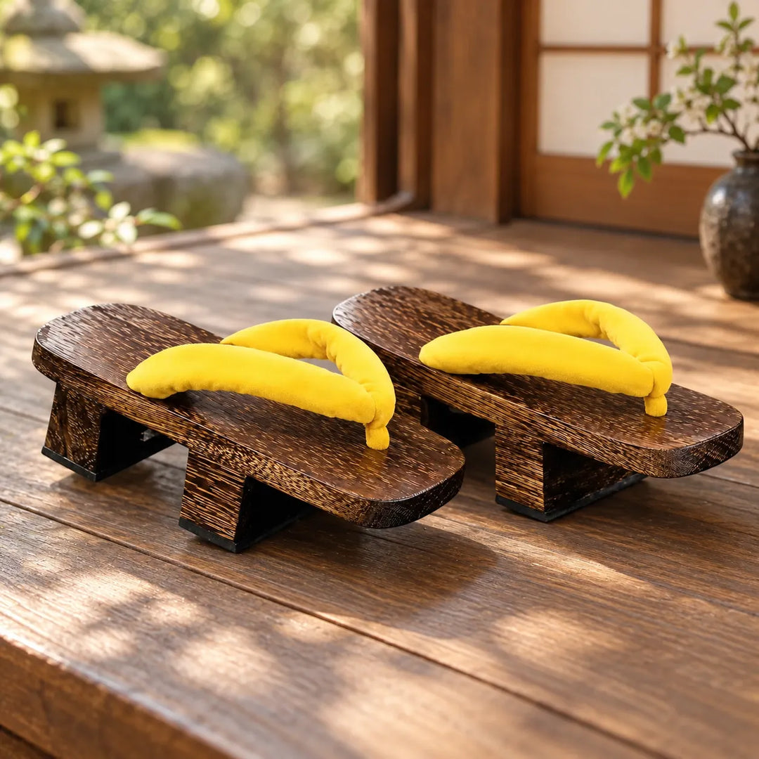 Geta Japonaise Originale Jaune