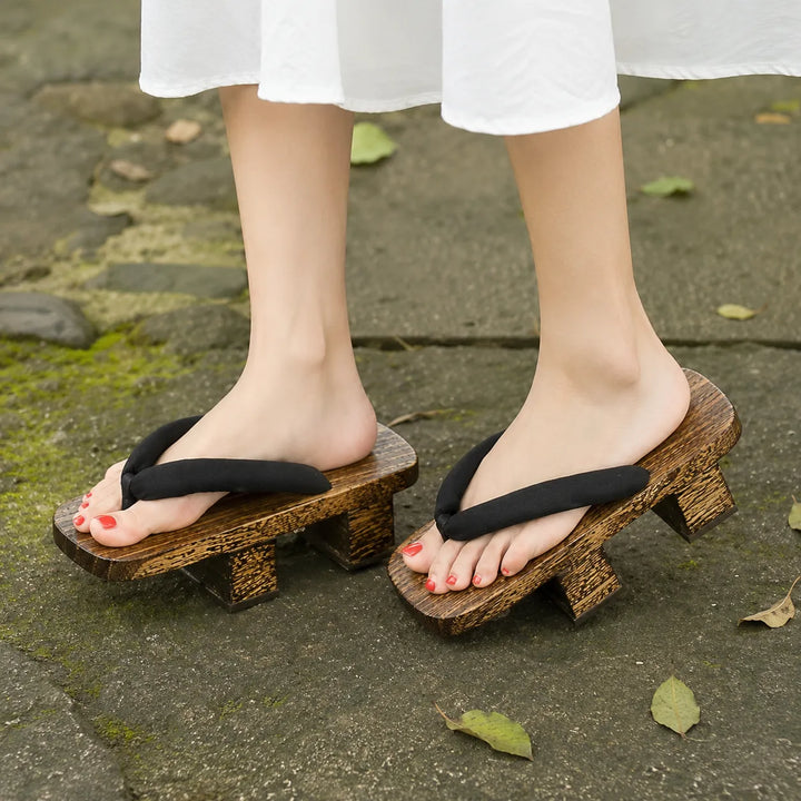 Geta Japonaise Originale Noir