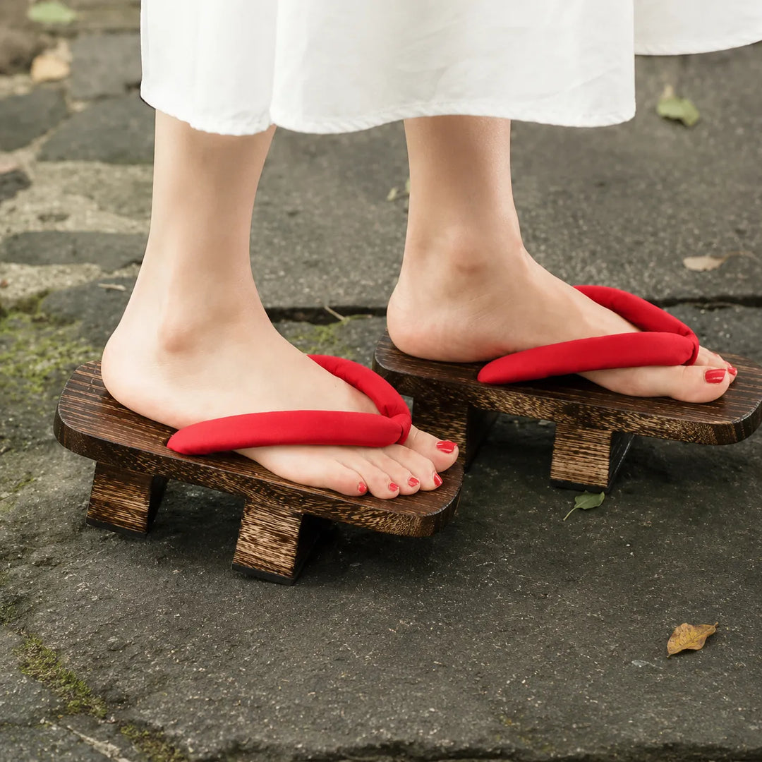 Geta Japonaise Originale Rouge