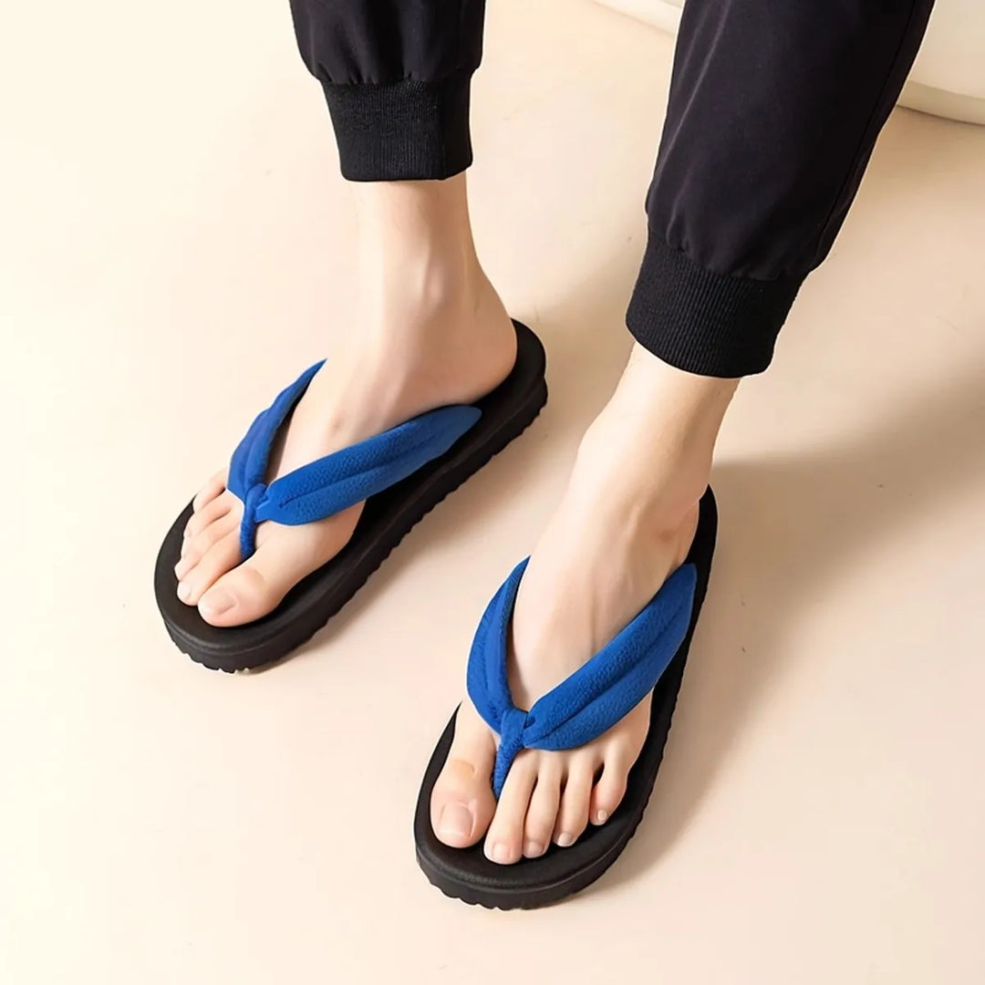 Geta Japonaise Souple Minimaliste Bleu
