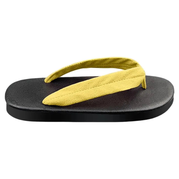 Geta Japonaise Souple Minimaliste Jaune