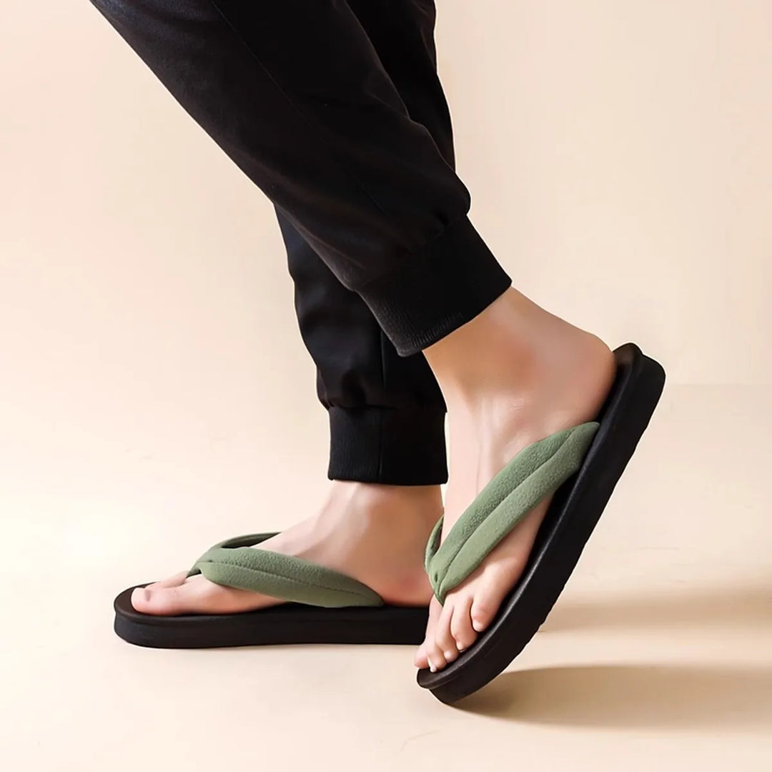 Geta Japonaise Souple Minimaliste Vert