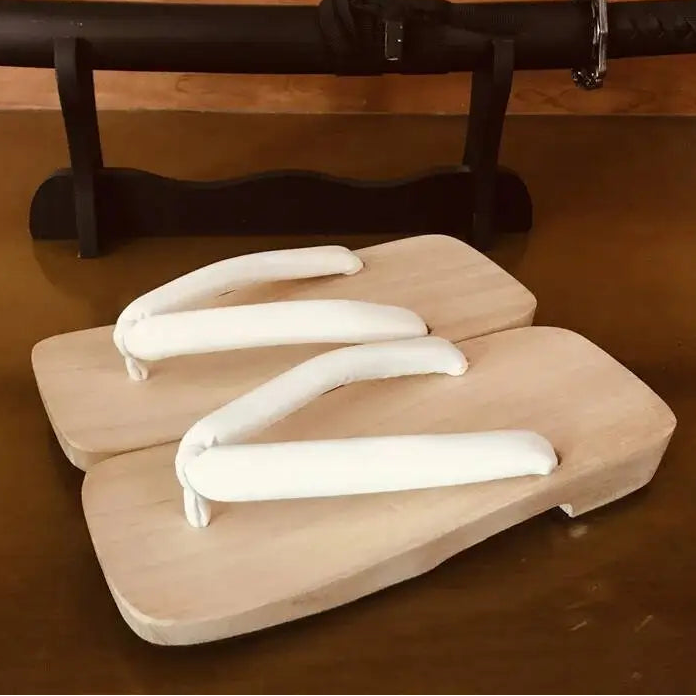 Geta Japonaise Tong Confortable Blanc