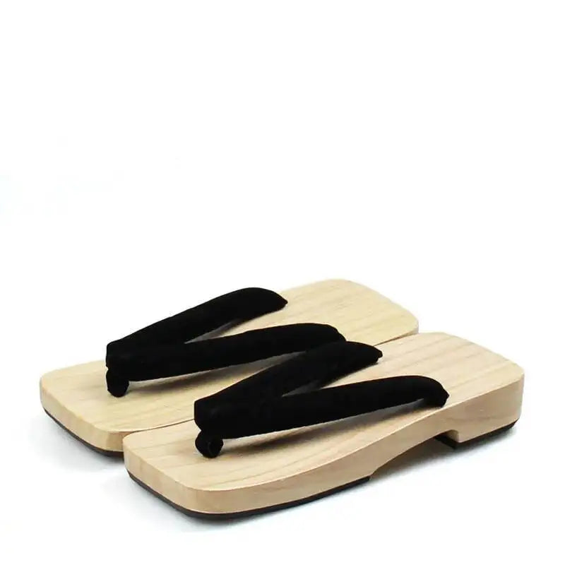 Geta Japonaise Tong Confortable Noir