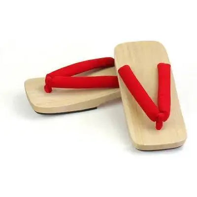 Geta Japonaise Tong Confortable Rouge