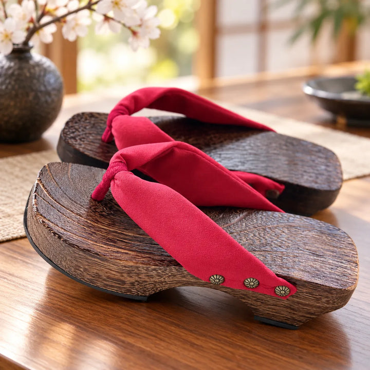 Geta Japonaise Unie Tendance Rouge