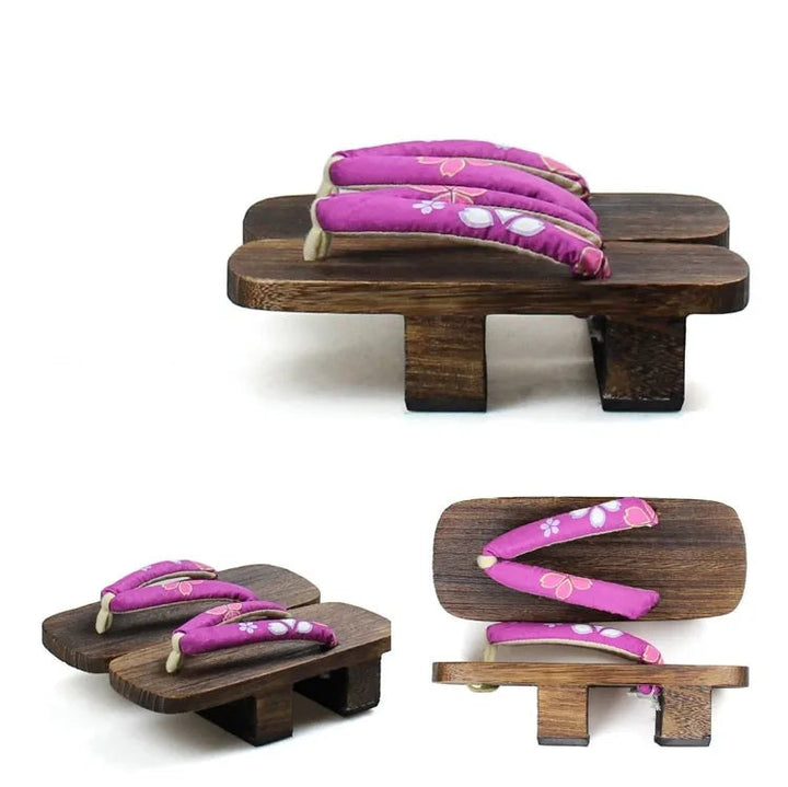 Geta Japonaise Violet Floral Unique