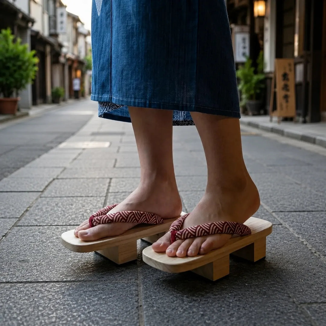 Geta Japonaise d’Eté à Motif Vague