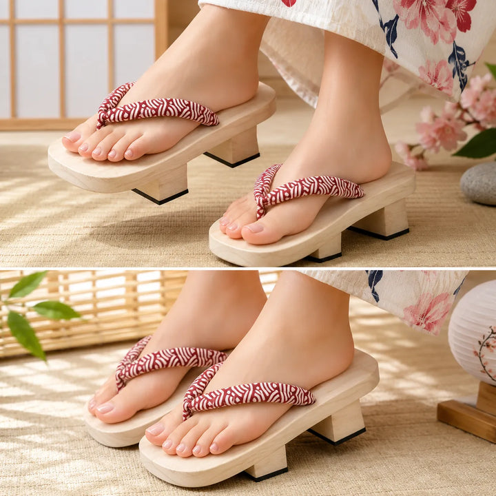 Geta Japonaise d’Eté à Motif Vague Belle