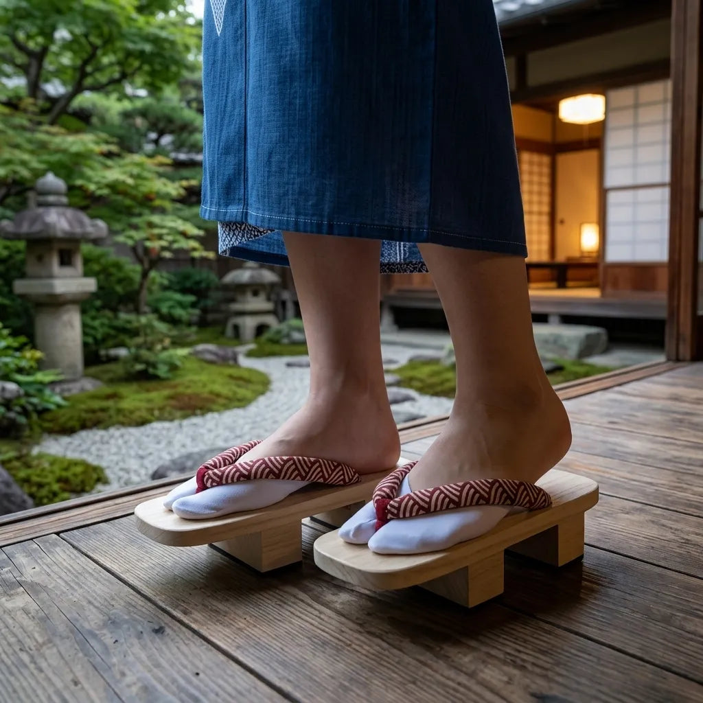 Geta Japonaise d’Eté à Motif Vague Durable