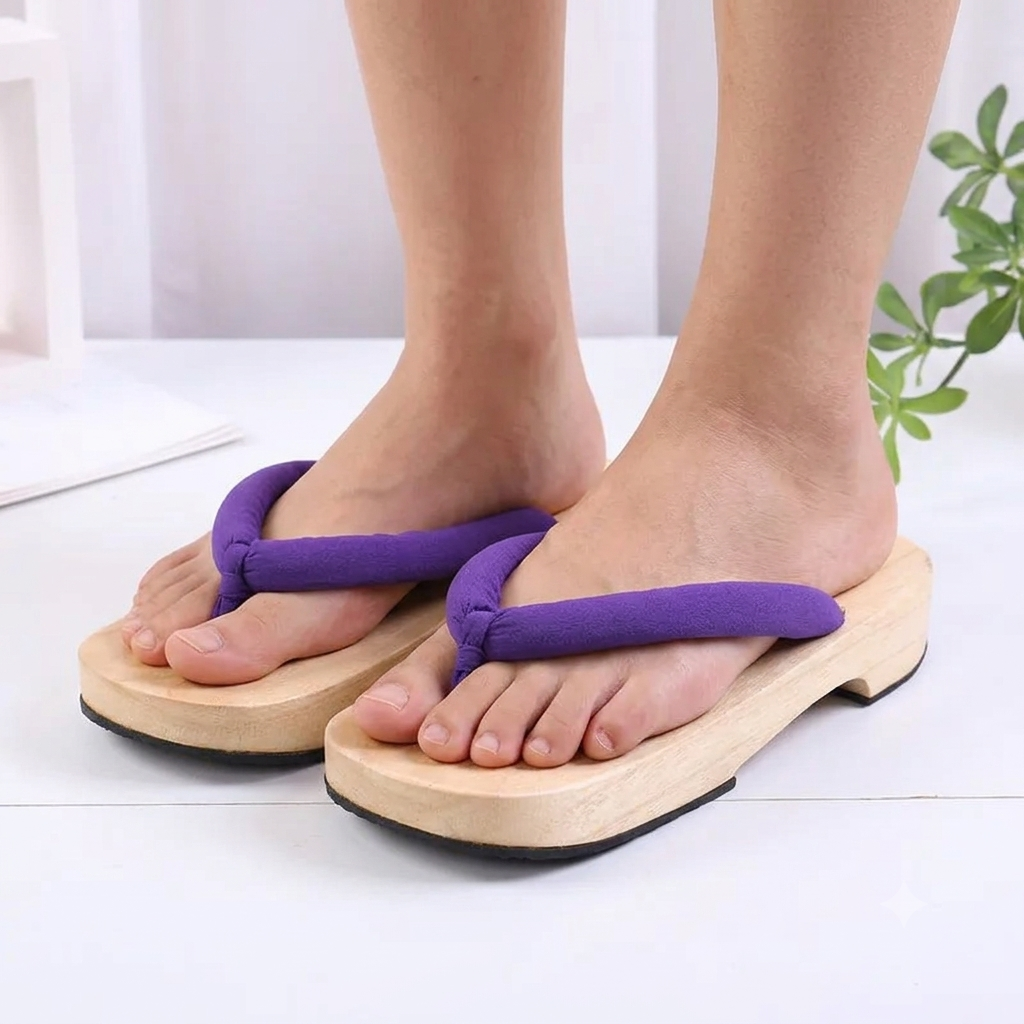 Geta Japonaise en Bois Naturel