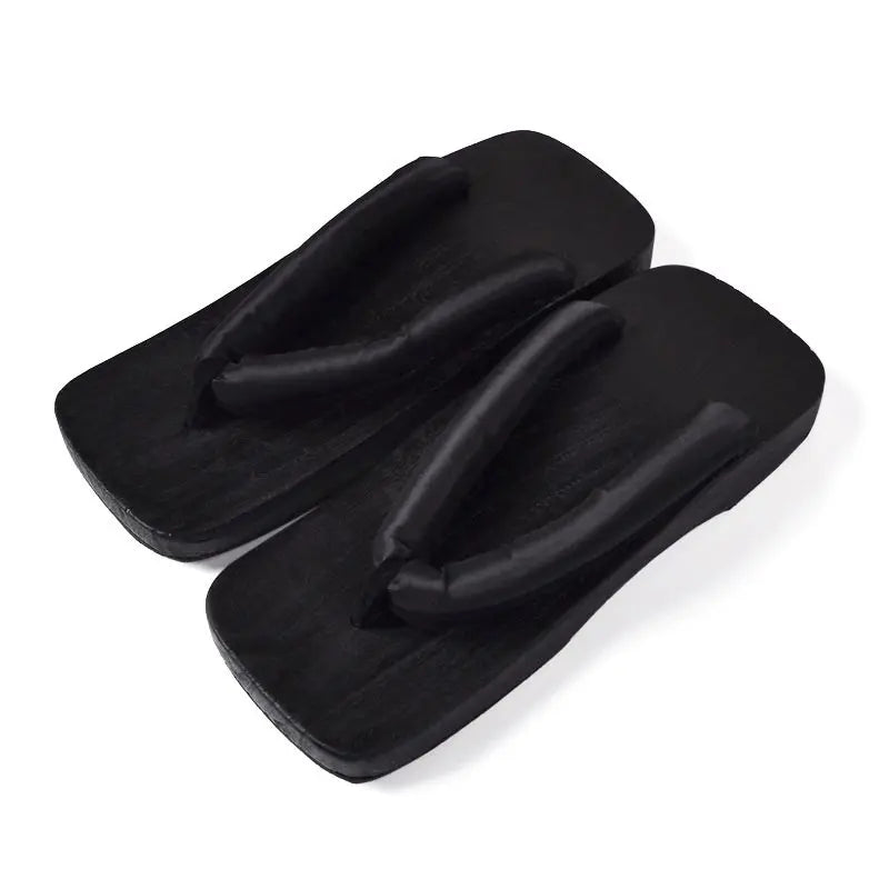 Geta Plate Noire Confortable