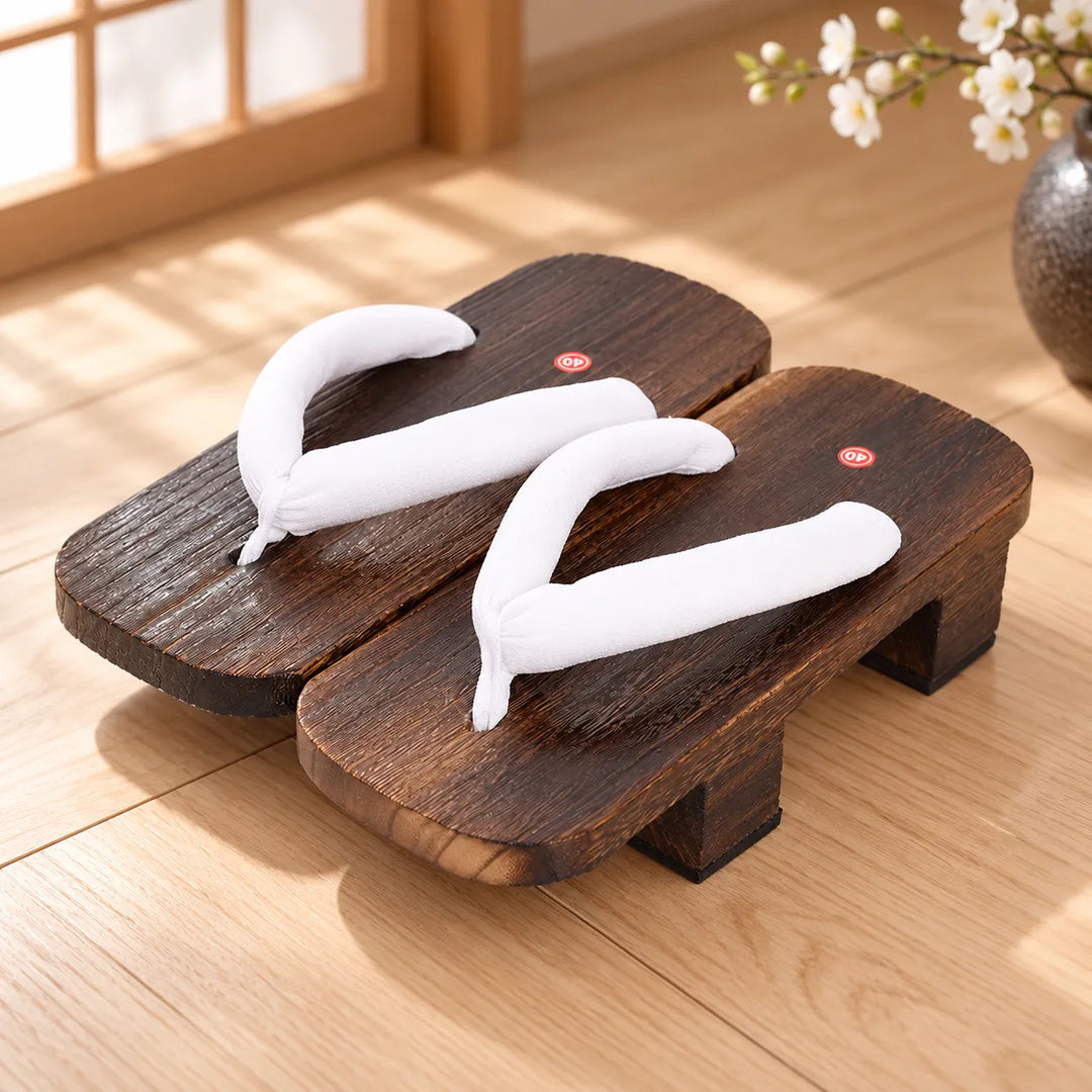 Geta Sandales Japonaises Blanc