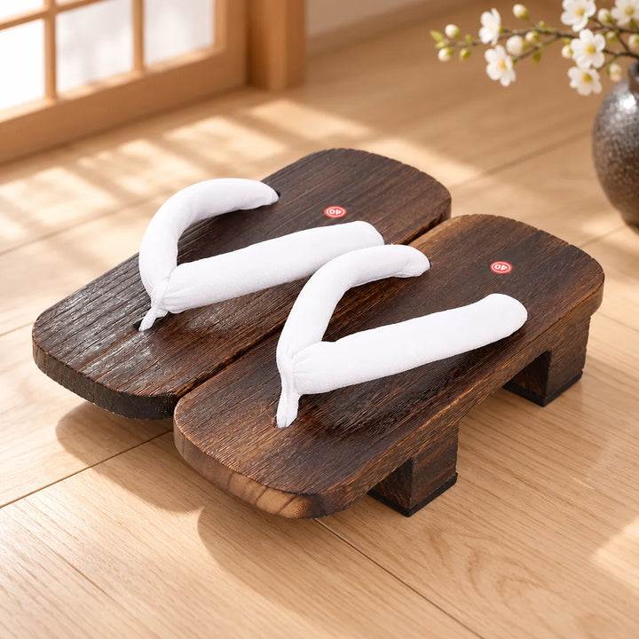 Geta Sandales Japonaises Blanc