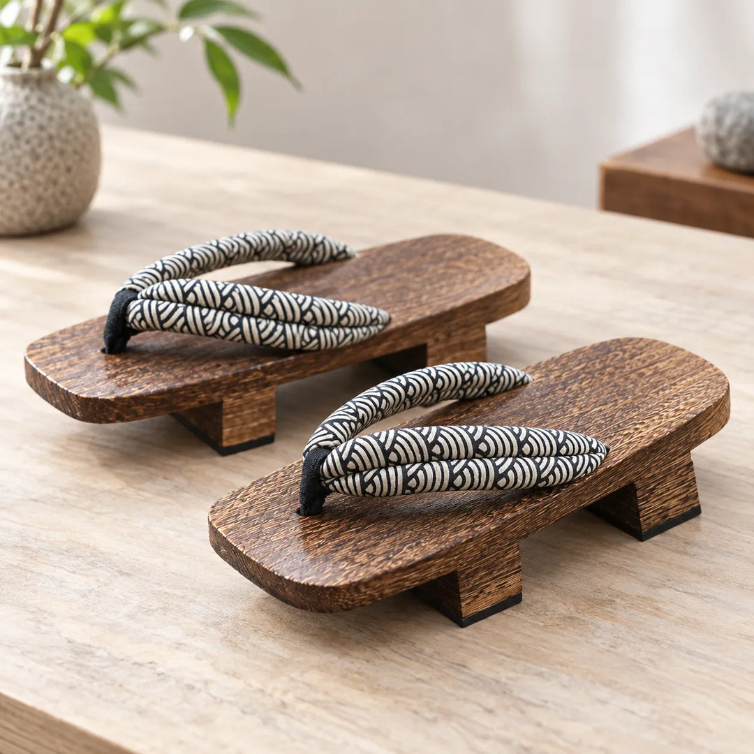 Geta en bois homme traditionnel