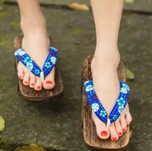 Geta Japonaise Originale bleu