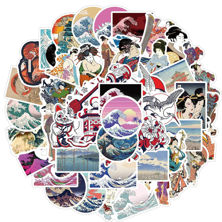 Stickers japonais Ukiyo-e