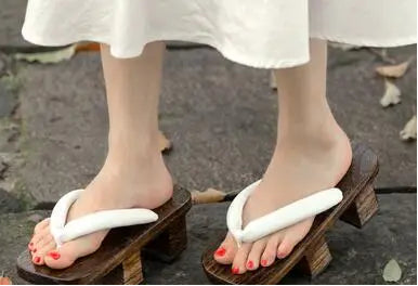 Geta Japonaise Originale blanche