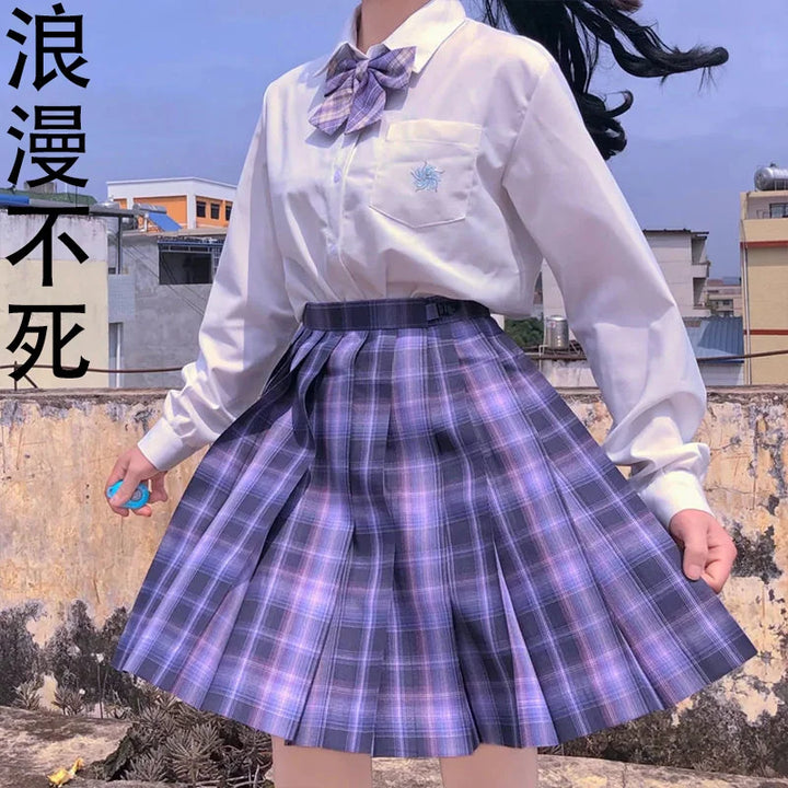 Mini jupe japonaise à carreaux