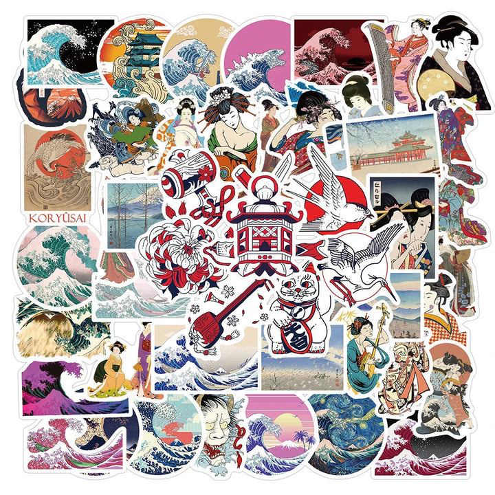 Stickers japonais Ukiyo-e