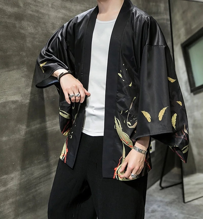 Veste Kimono Homme Nature Légère