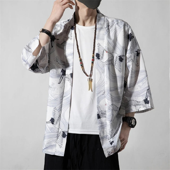 Veste Kimono Homme Casual Raffiné