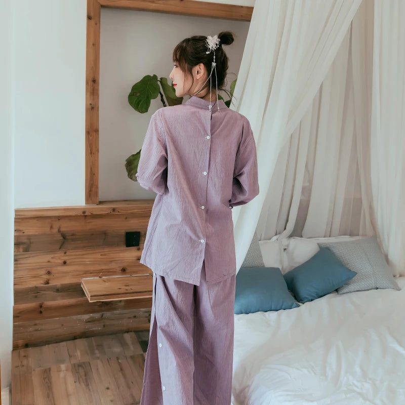 Ensemble de Pyjama Style Kimono Femme élégant