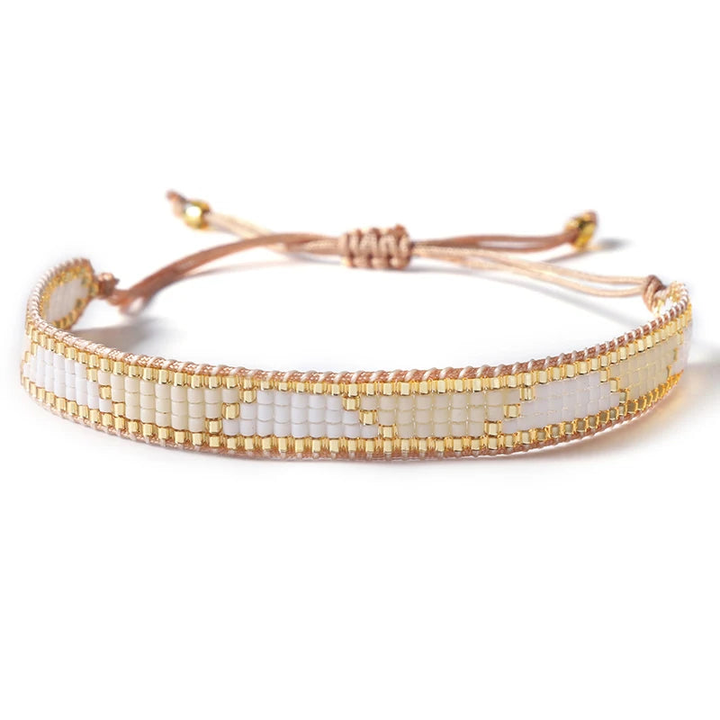 Bracelet Miyuki Tila tissés Pastel