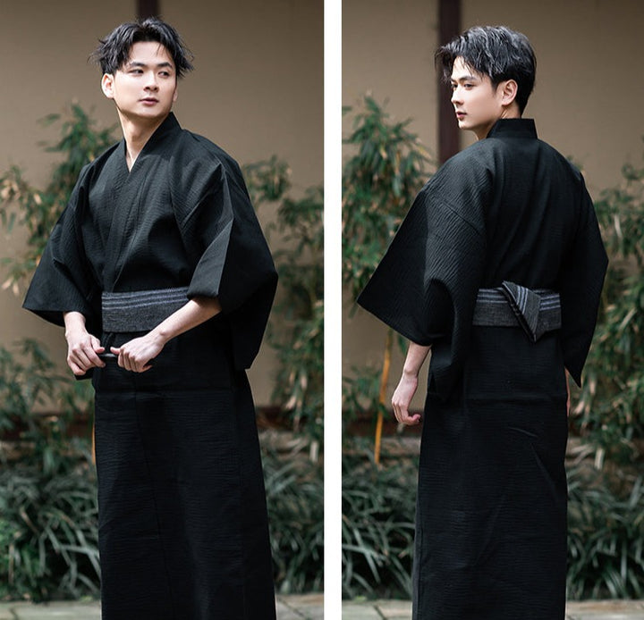 Kimono Noir Homme Traditionnel