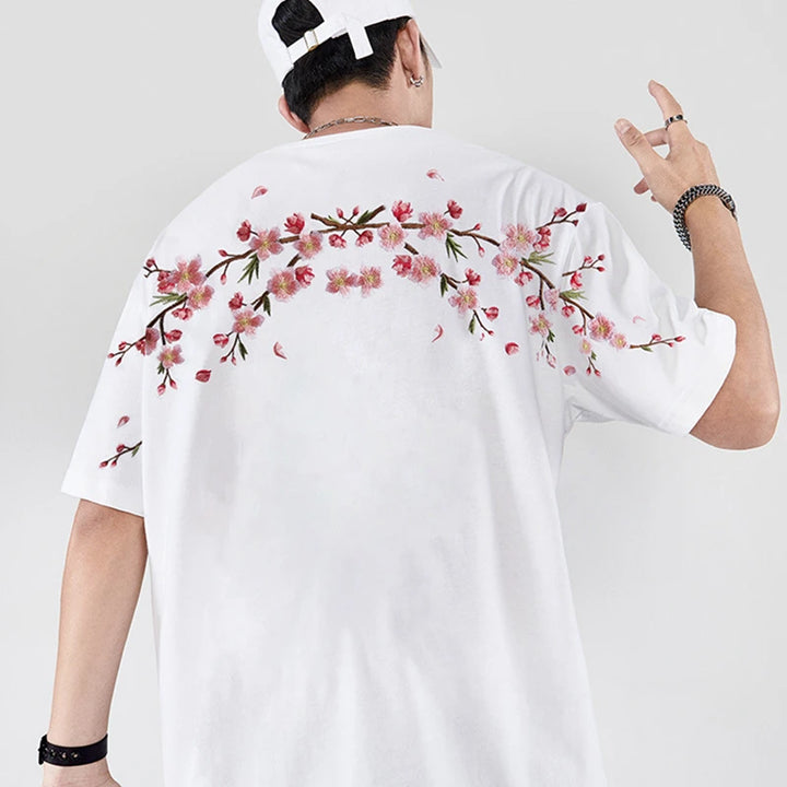 T-shirt japonais brodé