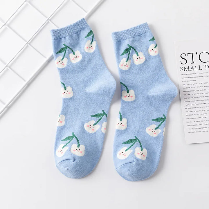 Chaussettes Kawaii Bleu