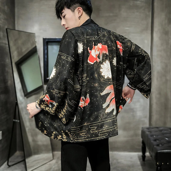 Veste Kimono Homme Fantaisie Légère