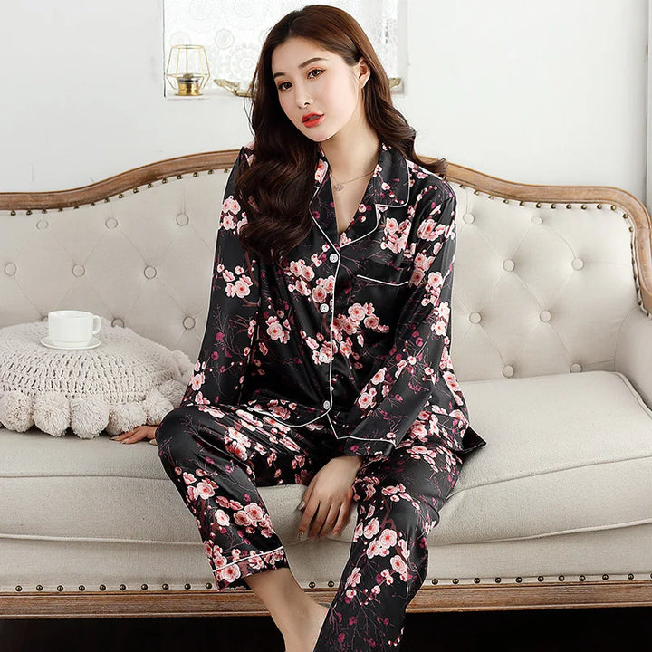 Pyjama Femme Style Japonais Noir