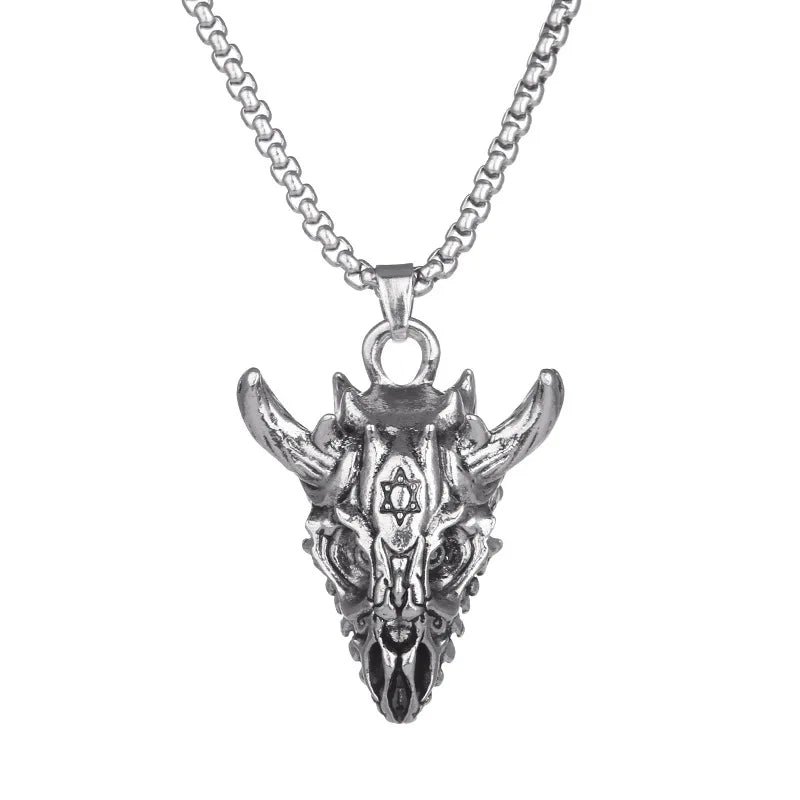 Collier croc de demon japonais taureau 