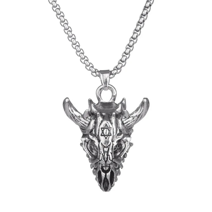 Collier croc de demon japonais taureau 