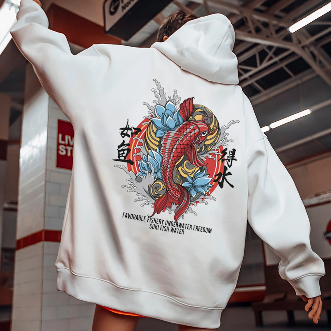 Japan Sweatshirts Carpe Koi