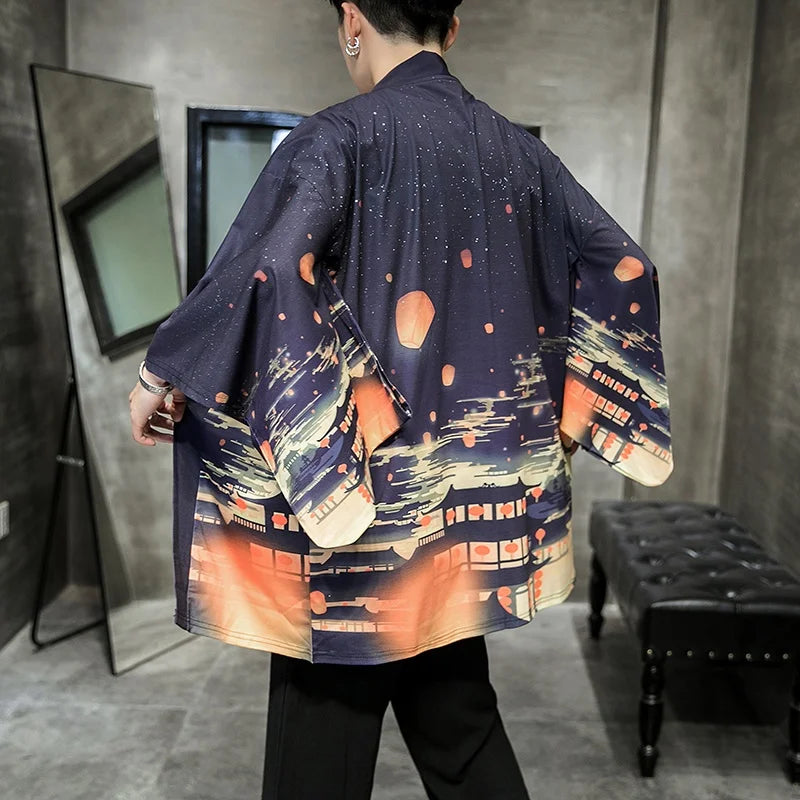 Veste Kimono Homme Pleine Lune Légère