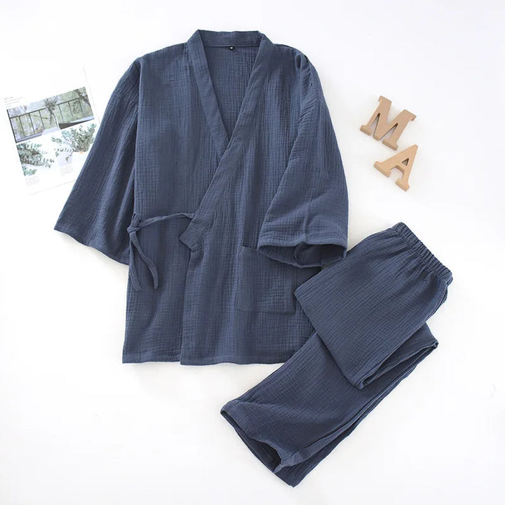 Pyjama Japonais Femme Uni long