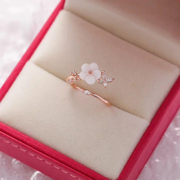 Bague Japonaise Fleur de cristal