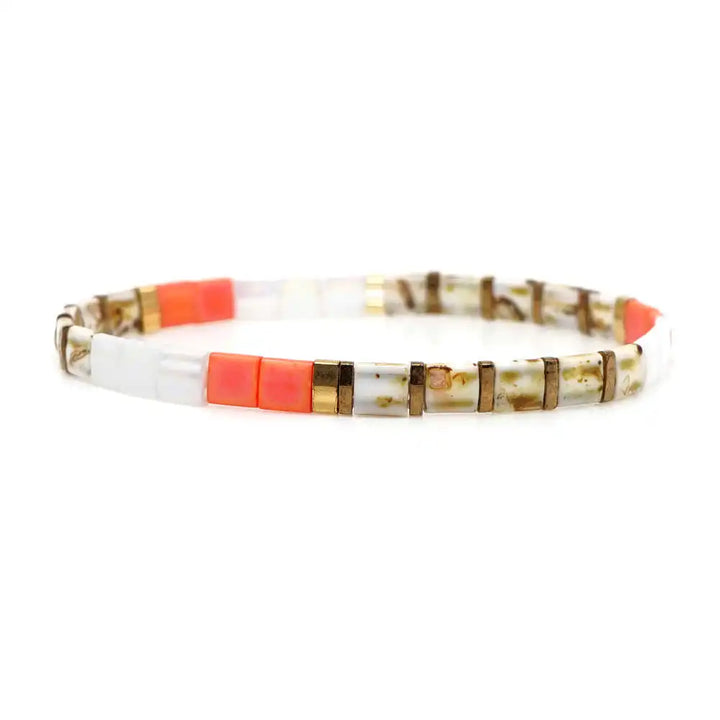 Bracelet Miyuki Tila émaillé Multicolore